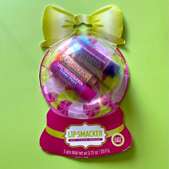 Lip Smacker Holiday Beverage Collection 5 Balms Frapper Cocoa Eggnog Punch Cider